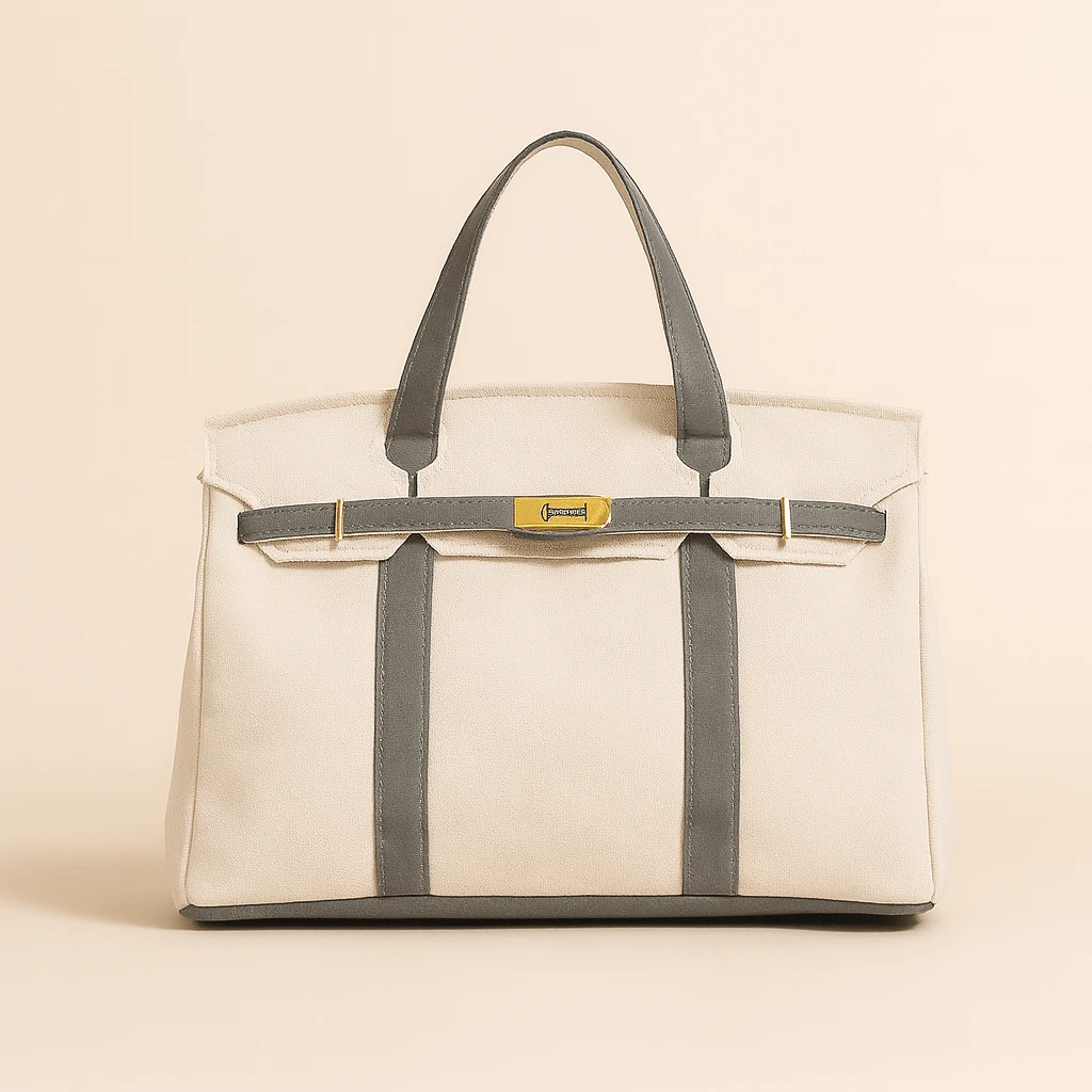 Premium canvas shopper with reinforced steel details by BowLift