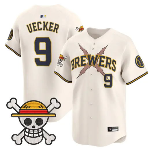 Bob Uecker Jersey #9 Milwaukee Brewers One Piece Premier Stitched by My Store