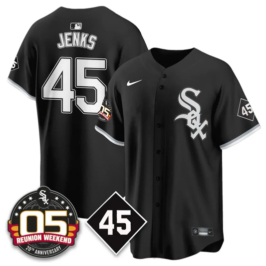 Bobby Jenks Jersey #45 Chicago White Sox 2025 Reunion Weekend Black by My Store