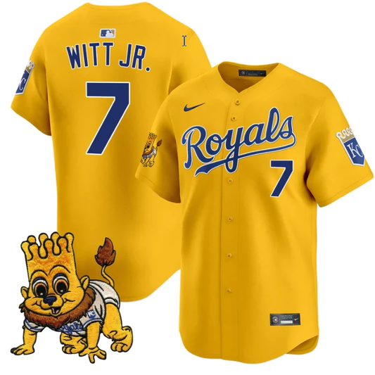 Bobby Witt Jr Jersey #7 Kansas City Royals Sluggerrr Patch Vapor Premier Limited Stitched by My Store