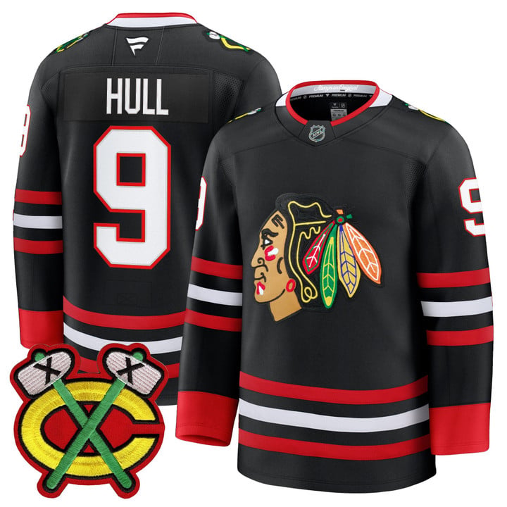 Bobby Hull Jersey #9 Chicago Blackhawks 2025-26 Premium Stitched by Hockey David
