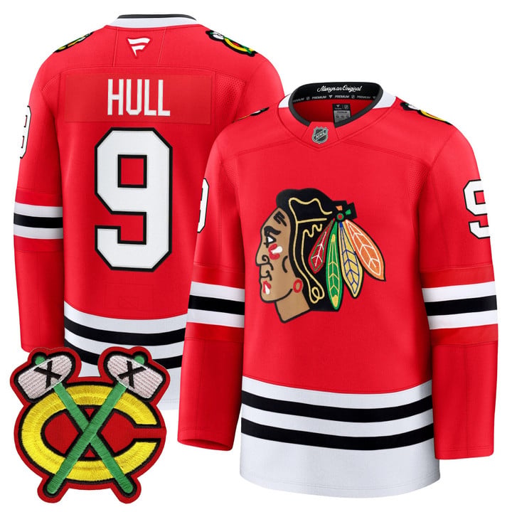 Bobby Hull Jersey #9 Chicago Blackhawks 2025-26 Premium Stitched by Hockey David