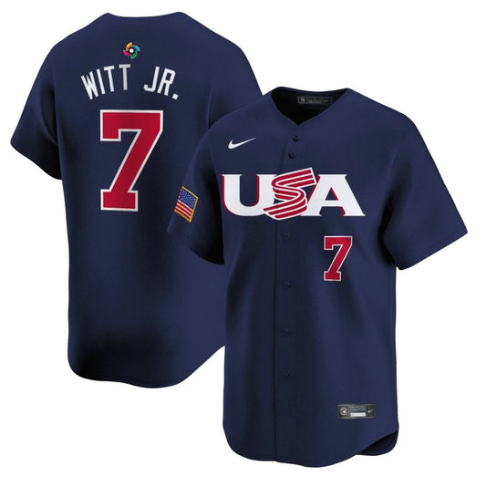 Bobby Witt Jr Jersey #7 Projected Team USA World Baseball Classic 2023 Style 2026 Roster by My Store