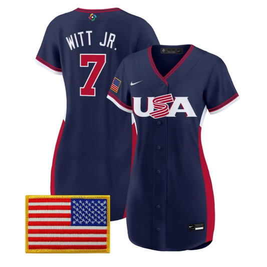 Bobby Witt Jr Jersey #7 Team USA 2026 World Baseball Dress Stitched by My Store
