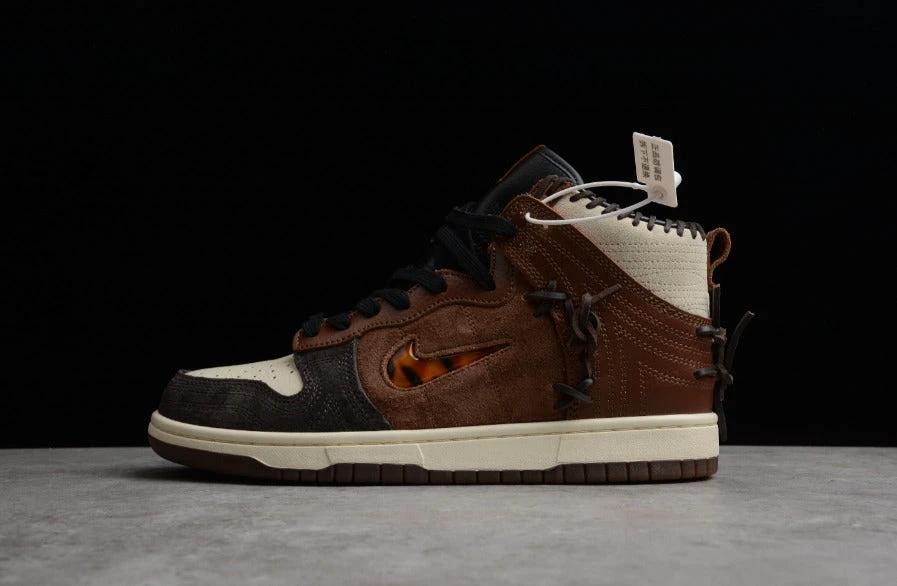 Bodega X NK Dunk High “Legends” Brown Beige White by Air Jordan