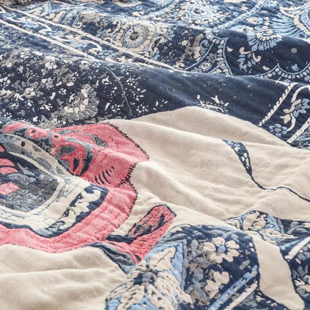 Bohemian Inspired Horse Print Blanket by Casa & Beyond