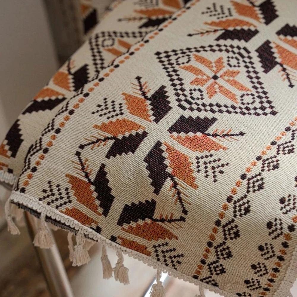 Bohemian Geometric Semi-Blackout Curtain by Casa & Beyond