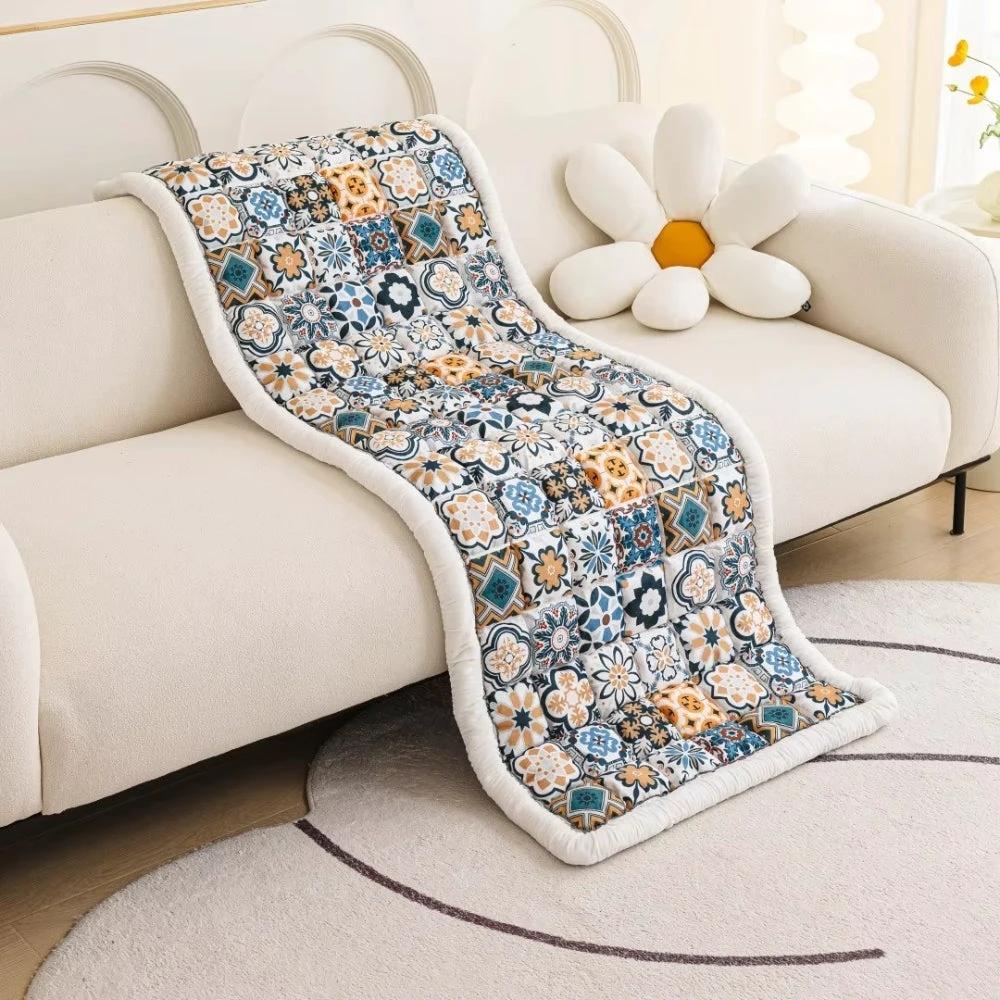 Bohemian Printed Quilted Sofa Cover by Casa & Beyond