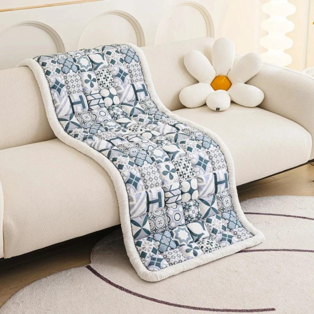 Bohemian Printed Quilted Sofa Cover by Casa & Beyond