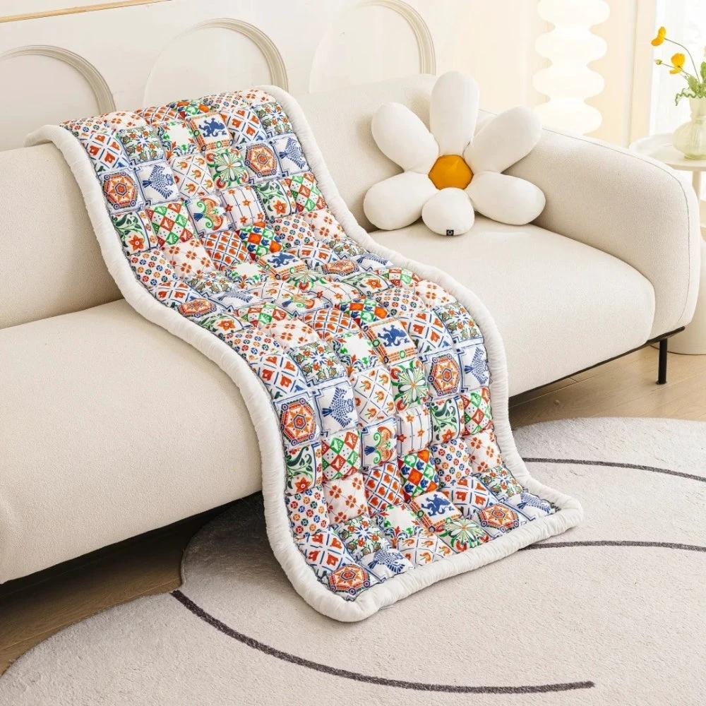 Bohemian Printed Quilted Sofa Cover by Casa & Beyond