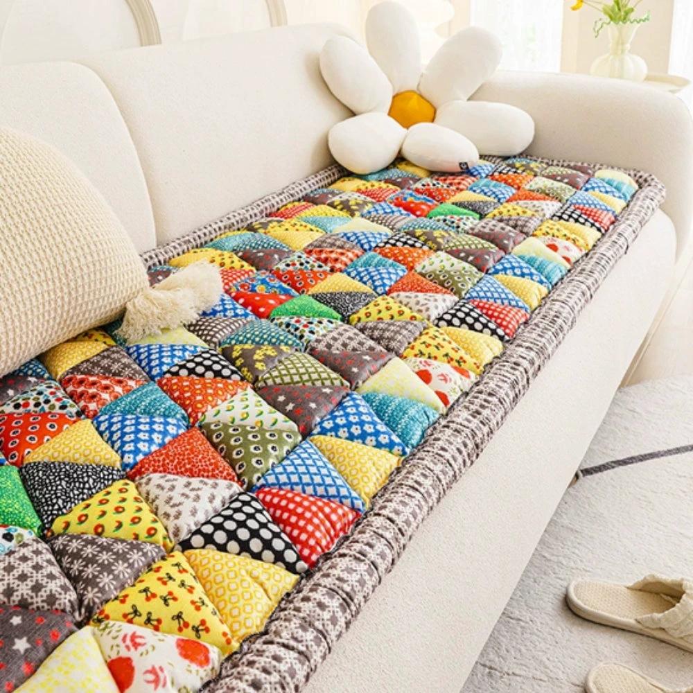 Bohemian Printed Quilted Sofa Cover by Casa & Beyond