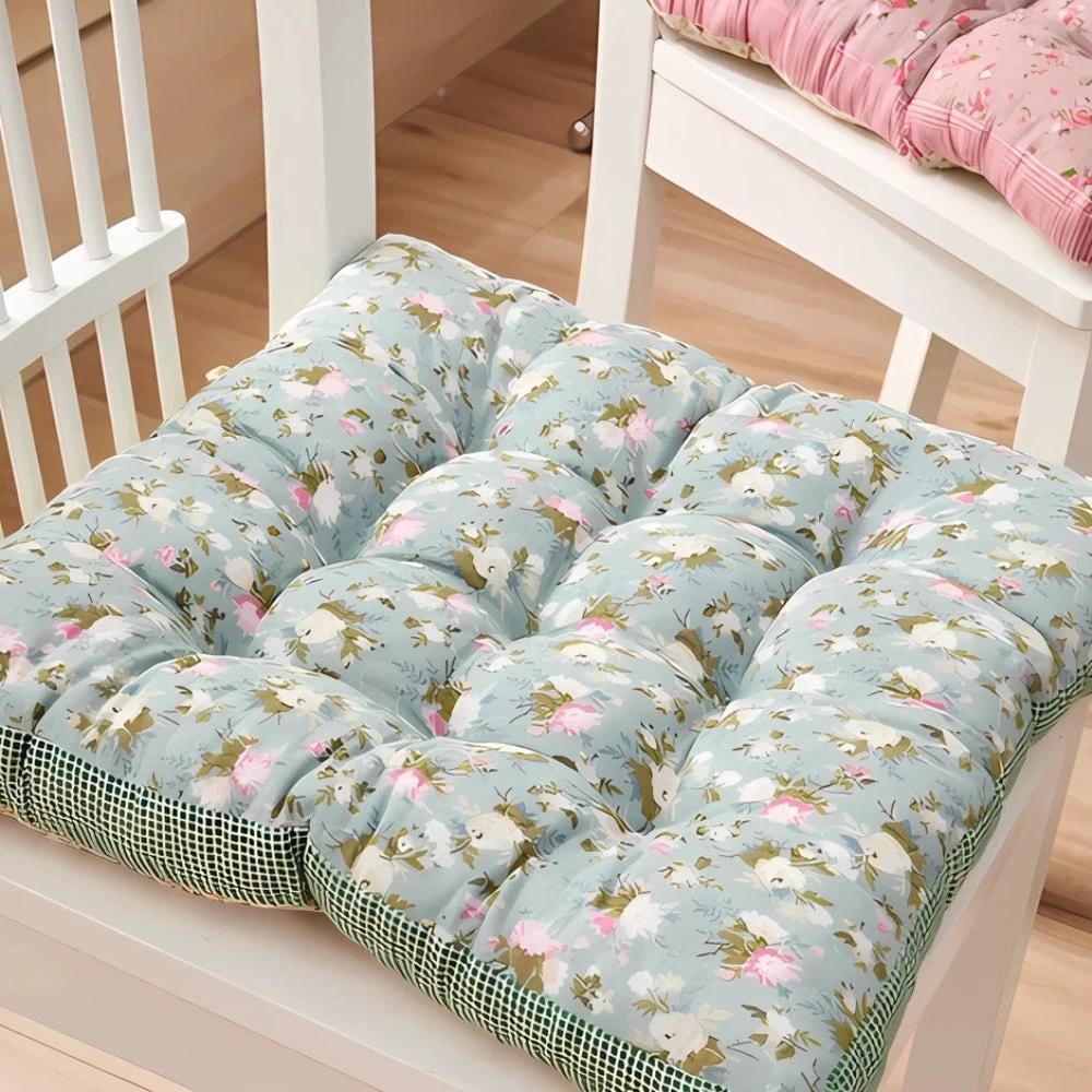 Boho Floral Thick Seat Cushions by Casa & Beyond