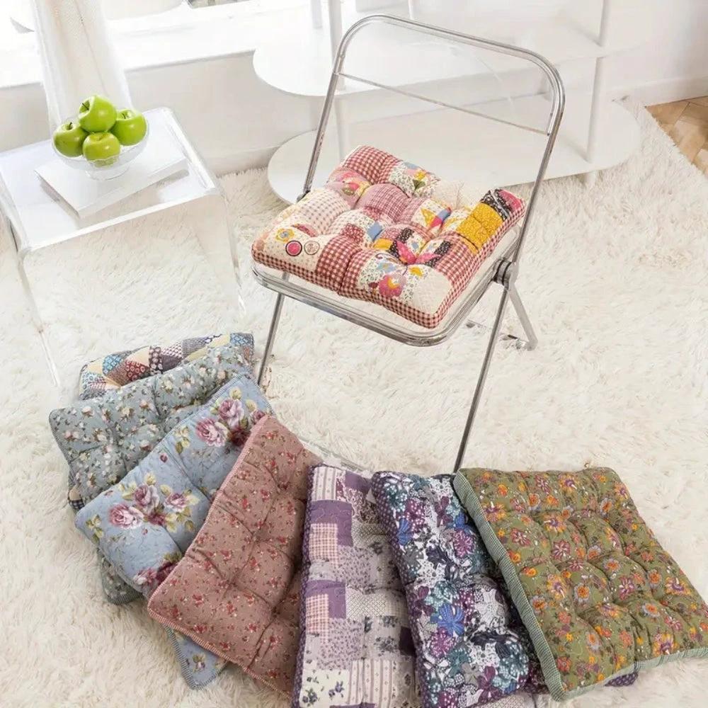 Boho Floral Thick Seat Cushions by Casa & Beyond