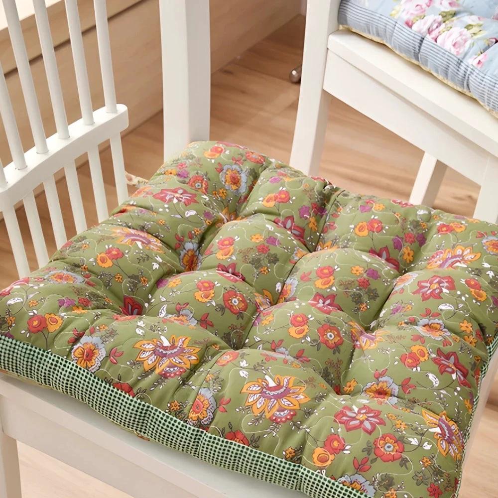 Boho Floral Thick Seat Cushions by Casa & Beyond