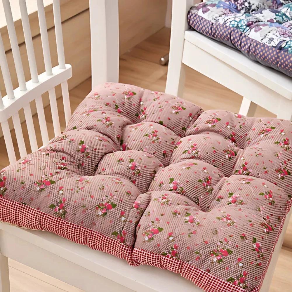 Boho Floral Thick Seat Cushions by Casa & Beyond