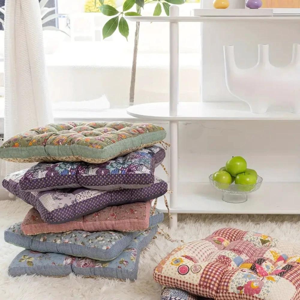 Boho Floral Thick Seat Cushions by Casa & Beyond