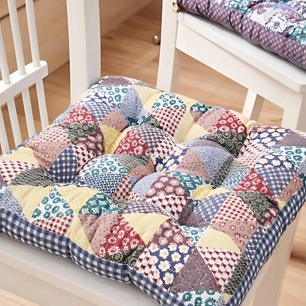 Boho Floral Thick Seat Cushions by Casa & Beyond