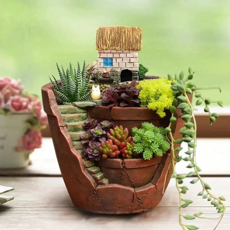 Elegant Container for Succulents and Herbs Bowlift by Bowlift