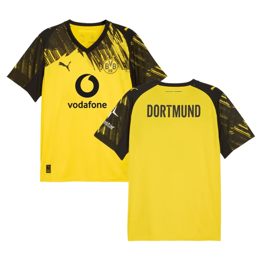 Borussia Dortmund 2025-26 Home Men Jersey – Yellow by Soccer Jersey
