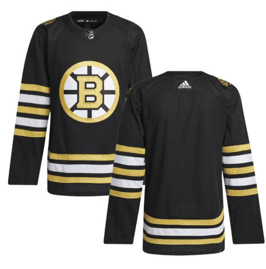 Boston Bruins 100th Anniversary Primegreen Home Men Jersey Black by Hockey David