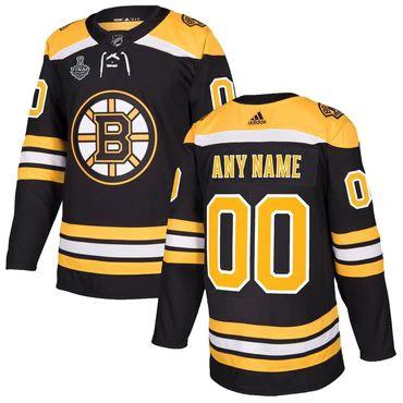 Boston Bruins ANY NAME NHL Pro Home Jersey with 2019 Stanley Cup Finals Patch by Hockey David