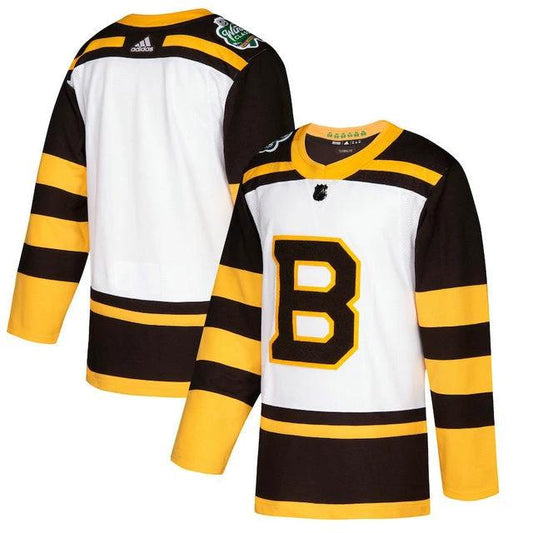 Boston Bruins Blank 2019 Winter Classic Custom White Jersey by Hockey David
