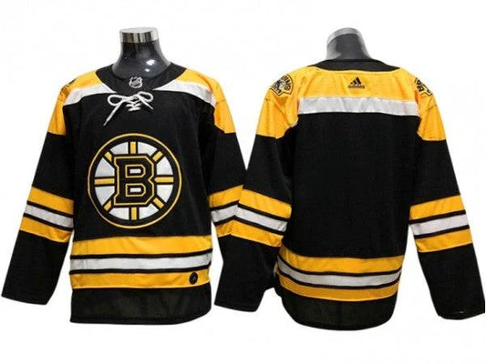 Boston Bruins Blank Yellow Reverse Retro Jersey by Hockey David