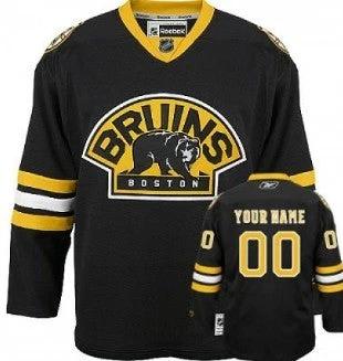 Custom Boston Bruins 1959-60 Yellow CCM Vintage Throwback Jersey by Hockey David