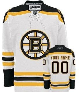 Boston Bruins Customized White Jersey by Hockey David