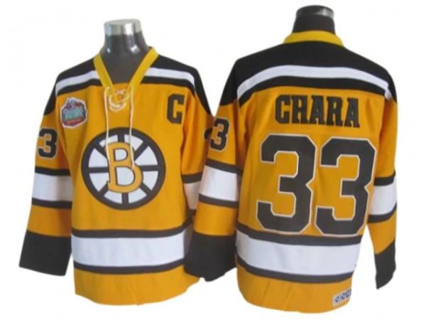 Boston Bruins #33 Zdeno Chara Yellow 2010 Winter Classic CCM Jersey by Hockey David