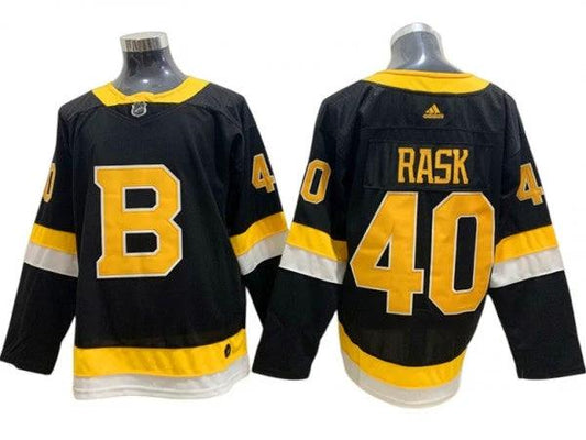 Boston Bruins #40 Tuukka Rask Black Alternate Jersey by Hockey David