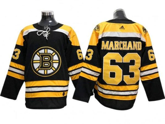Boston Bruins #63 Brad Marchand Black Home Jersey by Hockey David