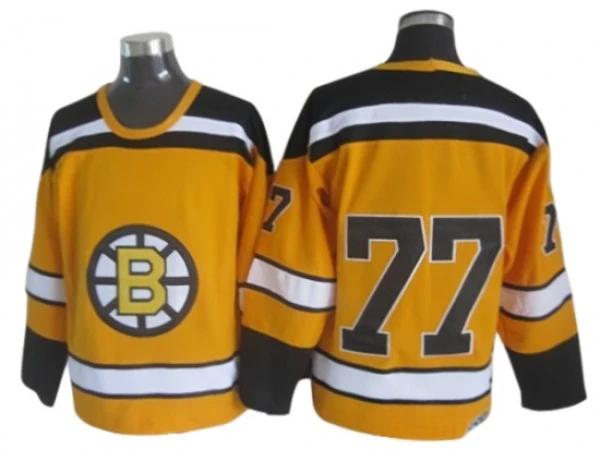 Boston Bruins #77 Ray Bourque Yellow 2010 Winter Classic CCM Jersey by Hockey David
