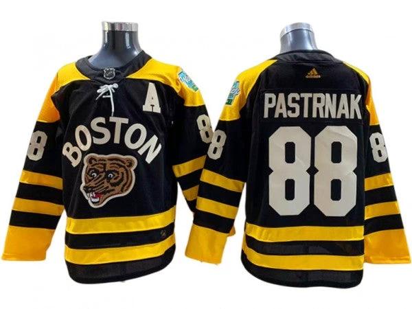 Boston Bruins #88 David Pastrnak Black 2023 Winter Classic Jersey by Hockey David