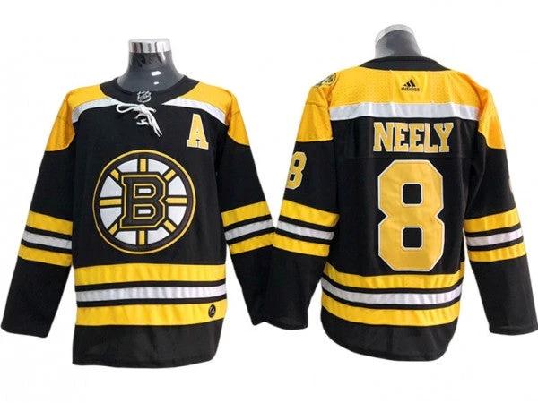 Boston Bruins #8 Cam Neely Black Home Jersey by Hockey David