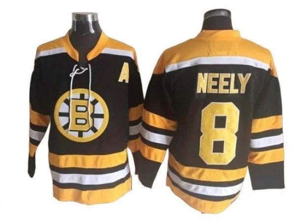 Boston Bruins #8 Cam Neely Black Vintage CCM Jersey by Hockey David