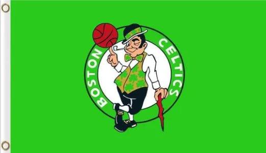 Boston Celtics Team US Sport Skull Flag 3X5Ft Polyester Banner USA Digital Printing by flagsjustdoit