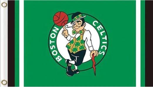 Boston Celtics US Sport Skull Flag 3X5Ft Polyester Banner USA Digital Printing by flagsjustdoit
