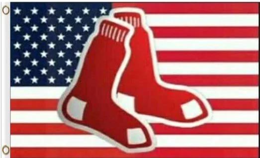 Boston Red Sox American Colors flag 3X5Ft Banner USA Polyester with Brass Grommets by flagsjustdoit