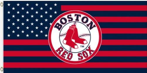 Boston Red Sox American Team Colors flag 3X5Ft Banner USA Polyester with Brass Grommets by flagsjustdoit