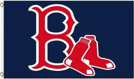 Boston Red Sox Baseball Club flag 3X5 Banner USA Polyester with Brass Grommets by flagsjustdoit