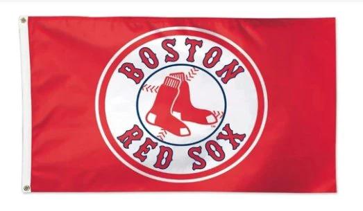 Boston Red Sox Baseball flag 3X5Ft Banner USA Polyester with Brass Grommets by flagsjustdoit