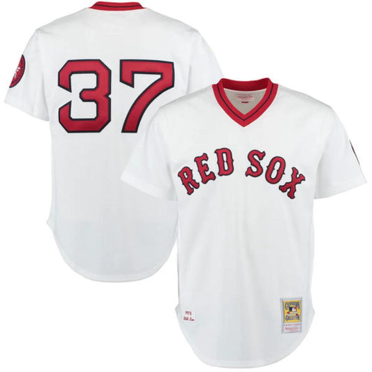 Boston Red Sox Bill Lee White Throwback Pullover Jersey by My Store