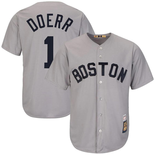 Boston Red Sox Bobby Doerr Gray Throwback Jersey by My Store