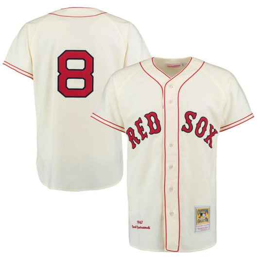 Boston Red Sox Carl Yastrzemski Cream 1967 Throwback Jersey by My Store