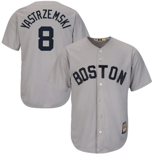 Boston Red Sox Carl Yastrzemski Gray Throwback Jersey by My Store