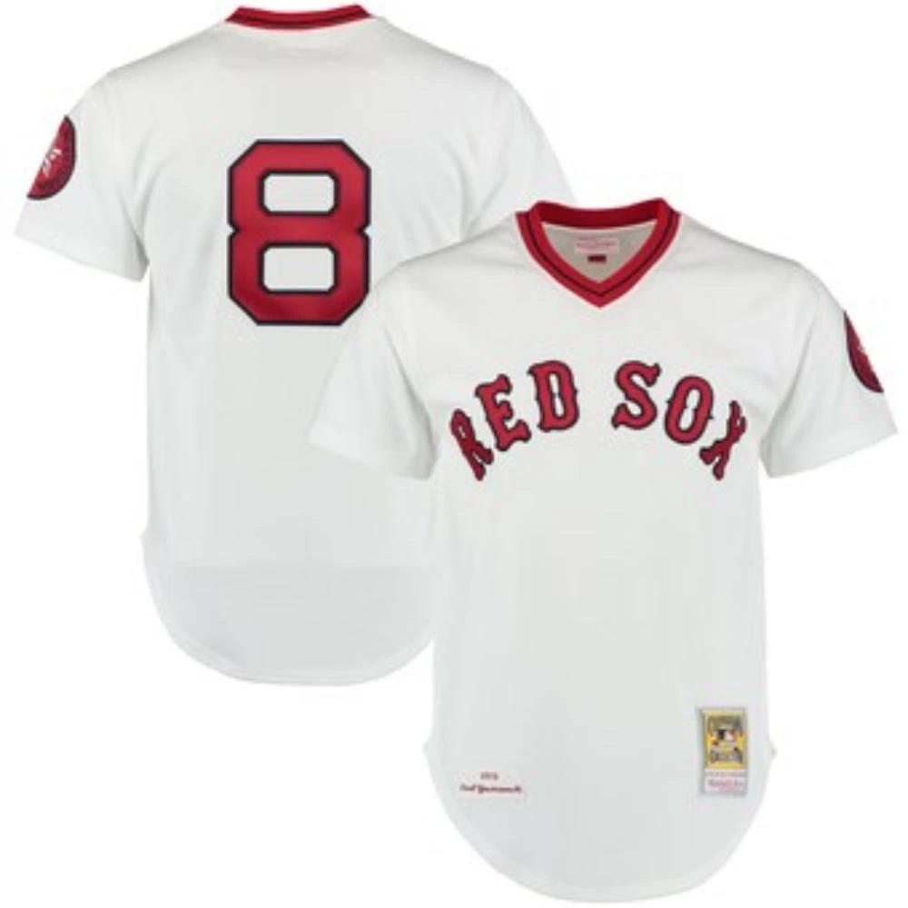 Boston Red Sox Carl Yastrzemski White Throwback Pullover Jersey by My Store
