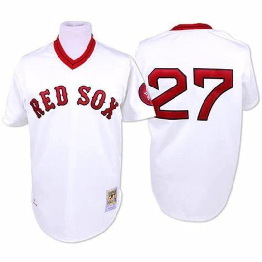 Boston Red Sox Carlton Fisk White Throwback Pullover Jersey by My Store