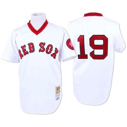 Boston Red Sox Fred Lynn White Throwback Pullover Jersey by My Store