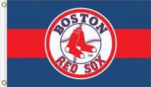 Boston Red Sox Logo flag 3X5Ft Banner USA Polyester with Brass Grommets by flagsjustdoit